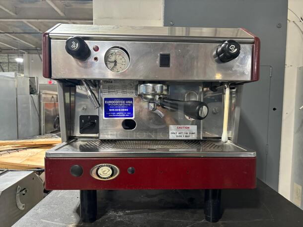 Wega Atlas 1GRP Red Semi-Automatic Espresso Machine - Image 1 of 5