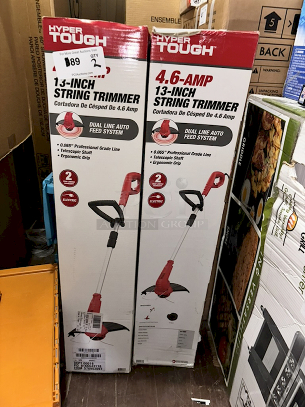 NEW!! Hyper Tough 4.6-Amp 13-Inch
String Trimmers. 2x Your Bid - Image 3 of 4