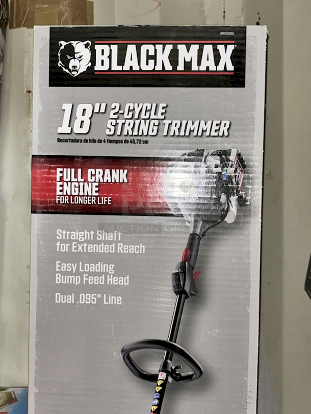 Black Max 2-Cycle 18" String Trimmers, Gas. 2x Your Bid - Image 3 of 4