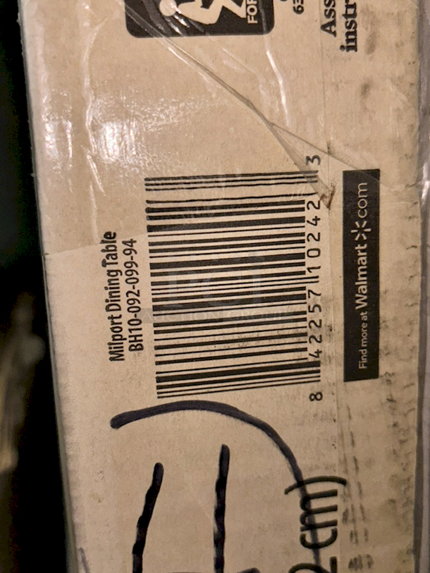 Better Homes & Gardens BH10-092-099-94 Milport Dining Tables 4x Your Bid. 

Holiday Time 7-1/2ft Pre-Lit Kennedy Fir QS-White Artificial Christmas/Holiday Tree, 4ft Diameter.  - Image 3 of 3