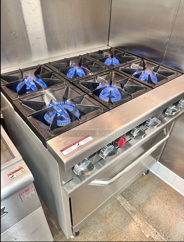 Quality MR6-C-S-3 36 inch 6 Burner Gas Range w/ Standard Oven - Image 7 of 10