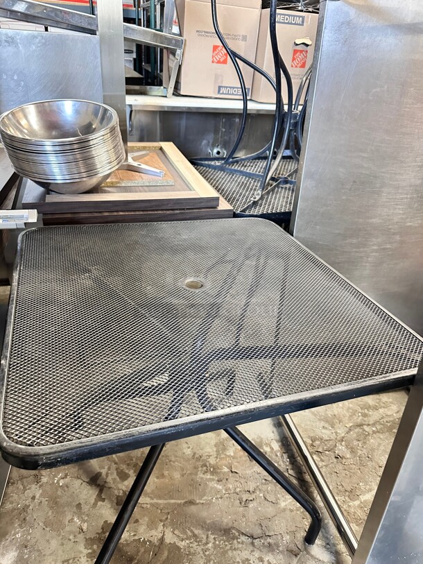 Metal Patio Table 30x30x28 - Image 1 of 1
