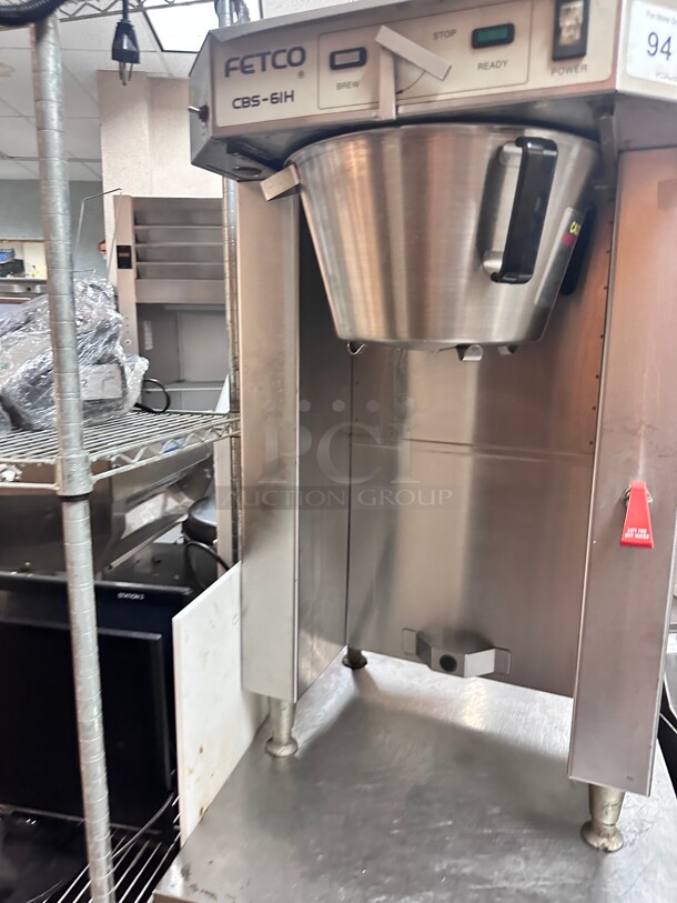 Clean Fetco CBS-61H C61016 Stainless Steel Single Automatic Coffee Brewer - 120/208-240V NSF Working - Image 6 of 7