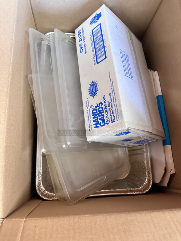 One Lot A Box Contains Cloves and Plastic  Covers - Image 2 of 3