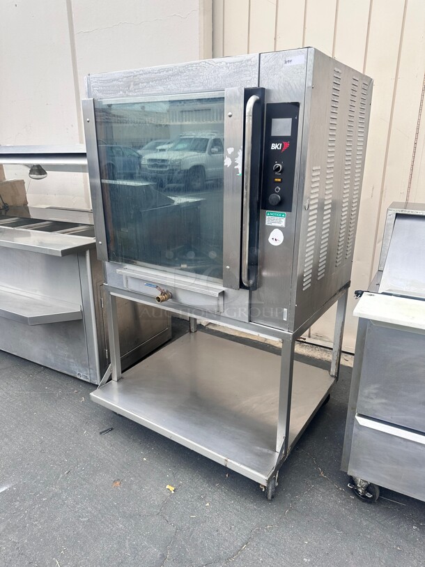 BKI VGG-8-C Stainless Steel Electric Single Deck Rotisserie Oven - 208 Volts 3-Ph - Image 6 of 7