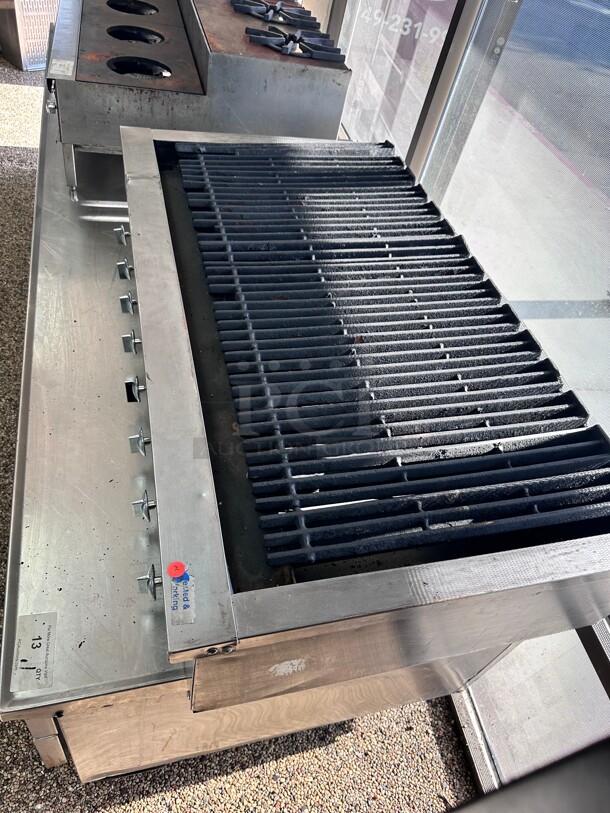 Certified Working American Range ADJ-48 48 inch Countertop Adjustable Radiant Top Gas Charbroiler NSF - Image 7 of 9