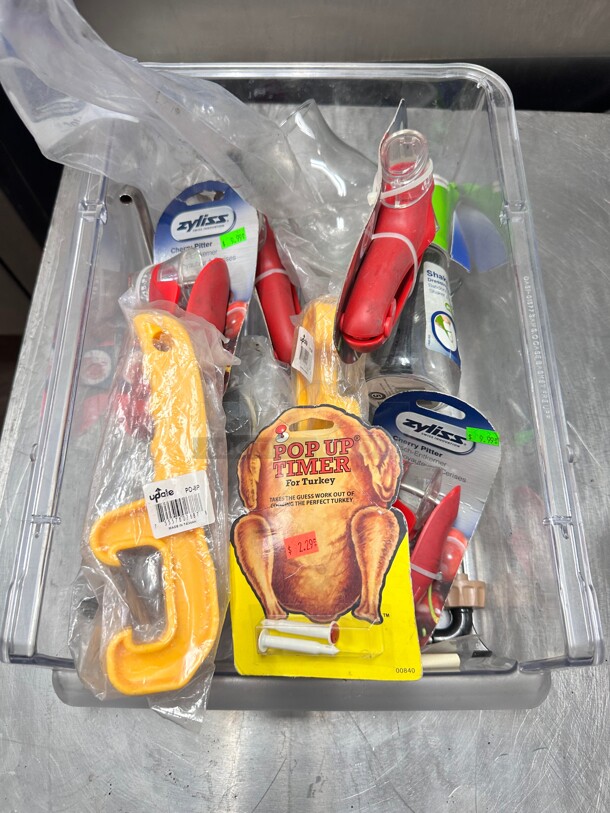 One Lot Of Kitchen Items Includes Dressing Mixer Cherry Pitter and Other Items  - Image 7 of 8