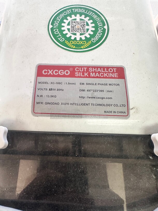 CXCGO Cut Shallot Silk Machine XC-188C 1.5mm 200W DC110V Scallion Cutting 220 Volt Working - Image 3 of 5