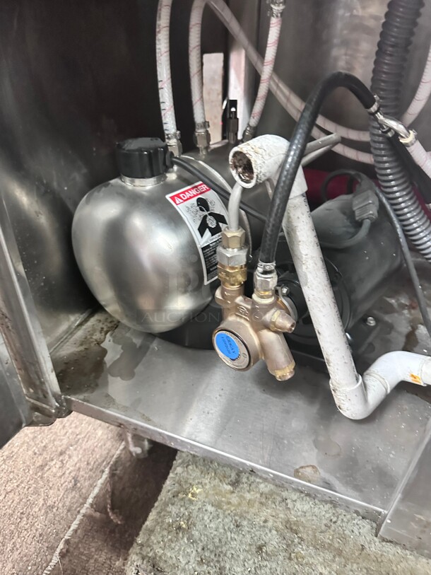 Certified Working Cornelius DF200 Ice and Beverage Dispenser Soda Machine with 8 Valves w/ Pump Includes Stainless Steel Cabinet  - Image 7 of 7