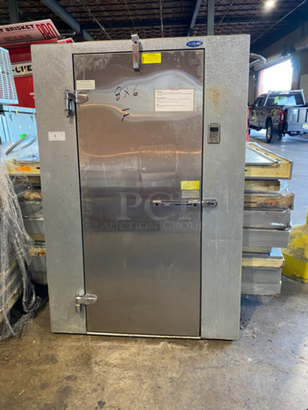AWESOME! LATE MODEL! Norlake Commercial 6'x8'x7.5' Walk-In Freezer! With Floor! With Compressor And Condenser! Model: KL683RSUB/178205 SN: 15070276 220V 1 Phase