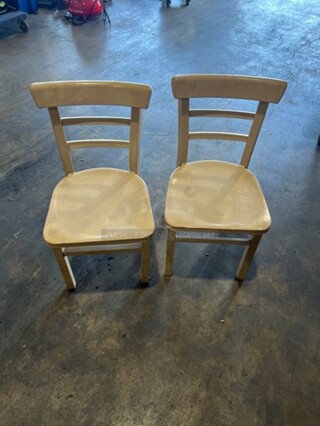 Beige Coated Metal Chairs! 3x Your Bid!