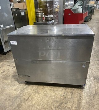 Beverage Air Single Side Access Milk Cooler! Stainless Steel! On Casters! Model: SM49N 115V 60HZ 1 Phase