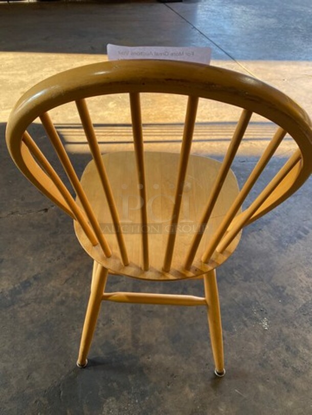 Brown Wooden Dining Chairs! 4x Your Bid! - Image 2 of 4