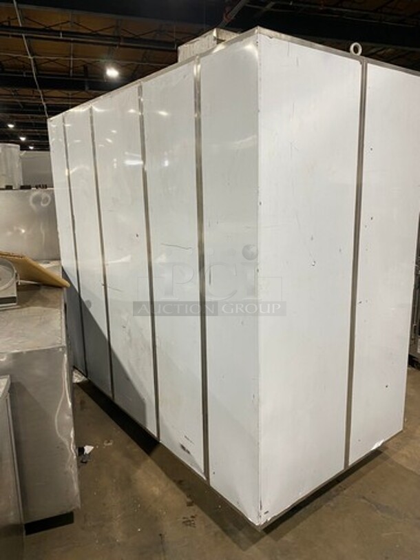 AMAZING! BRAND NEW! NEVER USED! Solid Stainless Steel Commercial 2 Door Roll In Rack Smoker Box! With Racks And Pans Included! - Image 4 of 10