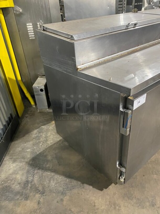 Beverage Air Commercial Refrigerated Pizza Prep Table! With 2 Door Storage Space! All Stainless Steel! Model: DP67 SN: 11803910 115V 60HZ 1 Phase - Image 2 of 10