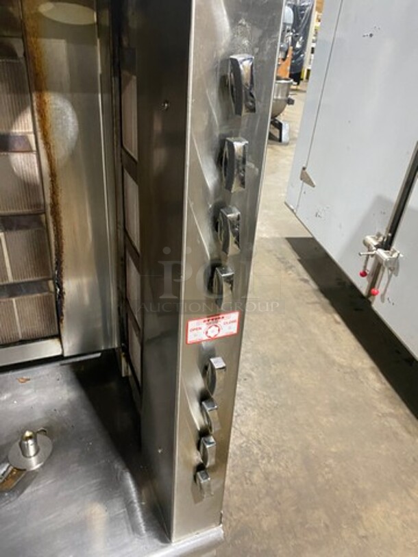 Attias Natural Gas Powered Dual Gyro Machine! All Stainless Steel! WORKING WHEN REMOVED! - Image 7 of 9