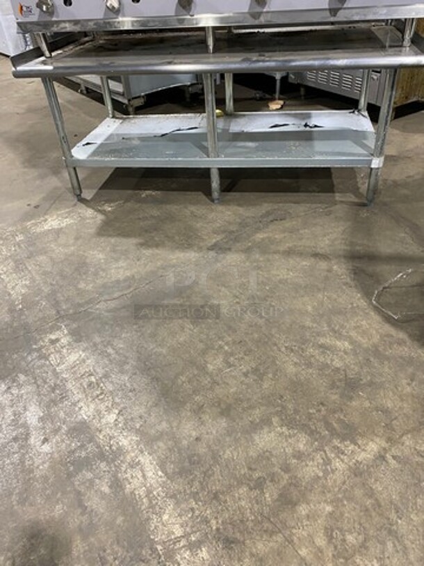NEW! OUT OF THE BOX! CPG Commercial Countertop Natural Gas Powered Char Broiler Grill! With Back And Side Splashes! On Small Legs! On Equipment Stand! With Storage Space Underneath! All Stainless Steel! On Legs! SN: 2107003725 - Image 8 of 10