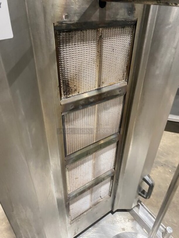 Attias Natural Gas Powered Countertop 4 Burner Gyro Machine! All Stainless Steel! On Small Legs! Model: GRY-4 SN: 061955 - Image 7 of 10