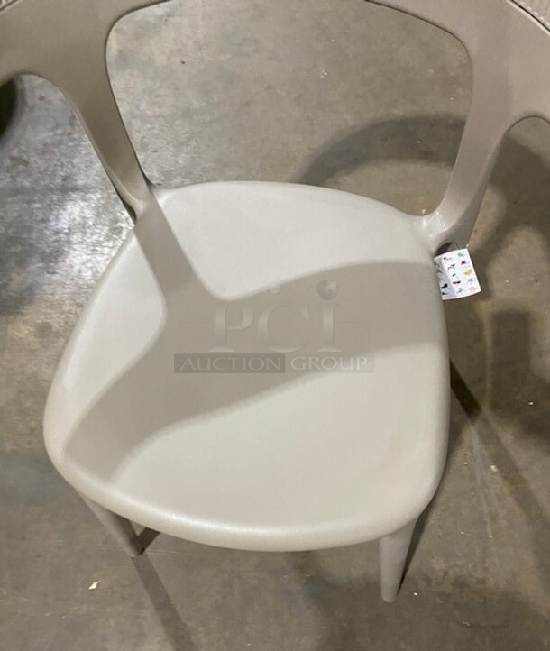 NEW Indoor/Outdoor Papatya Luna Stripe Taupe Armchair! 4x Your Bid! - Image 6 of 6