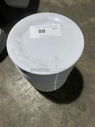 Thunder Group White Round Serving Plates! 12x Your Bid!