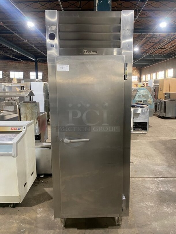 Traulsen Commercial Single Door Reach In Cooler! All Stainless Steel! On Legs! MODEL RHT132WREFHS RN:T422500C99 115V 1PH