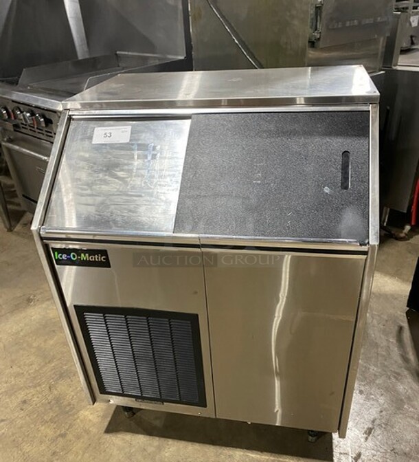 Ice-O-Matic Commercial Undercounter Ice Maker Machine! All Stainless Steel! On Legs! Model: EF250A32S SN: 09091280012386! 115V 60HZ 1 Phase! - Item #1113785