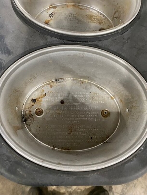 Bella Countertop 3 Compartment Slow Cooker! Stainless Steel Body! Model: YDE1121 120V - Image 5 of 7