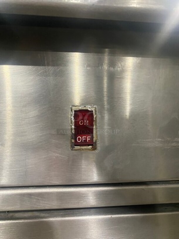 Garland Commercial Natural Gas Powered 2 Bay Deep Fat Fryer! With Side Dumping Station! With Back Splash! All Stainless Steel! On Casters! Model: 3540SS SN: 414720 - Image 11 of 11