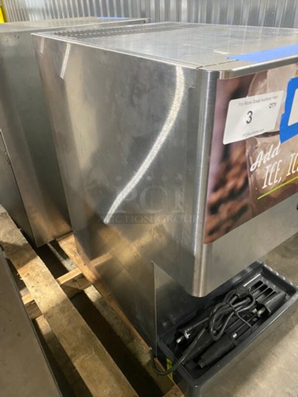 WOW! SCRATCH-N-DENT! LATE MODEL! Hoshizaki Commercial Countertop Refrigerated Ice Maker/Dispenser And Water Dispenser! All Stainless Steel! With Legs! Model: DCM270BAH SN: B17498L 115/120V 60HZ 1 Phase - Image 2 of 8