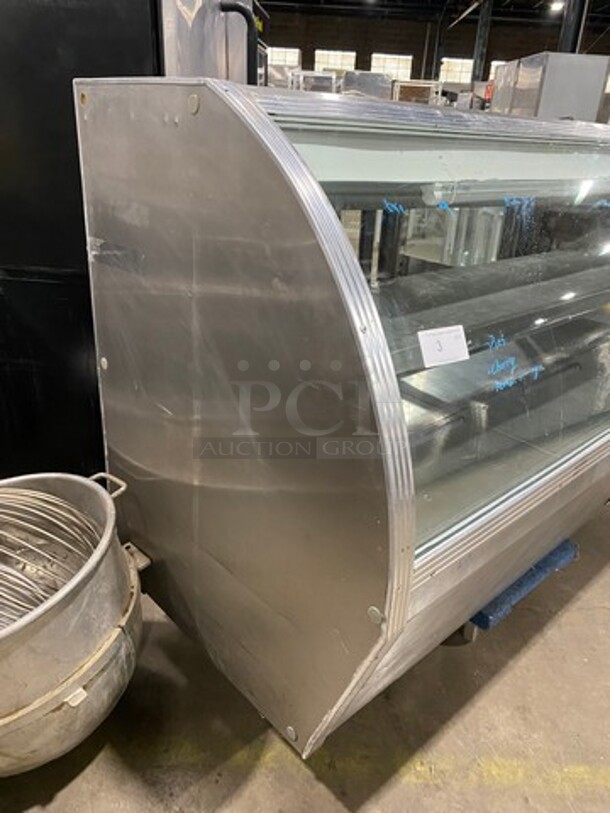 Leader Commercial Refrigerated Bakery/Deli Case! With Curved Front Glass! With Sliding Rear Access Doors! All Stainless Steel Body! WORKING WHEN REMOVED! Model: CDL72 SN: PQ101363 115V 60HZ 1 Phase - Image 2 of 8
