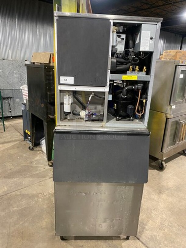 Hoshizaki Commercial Ice Making Machine! On Commercial Ice Bin! All Stainless Steel! On Legs! Model: KM901MRJ SN: H20872K 208/230V 60HZ 1 Phase - Image 1 of 11