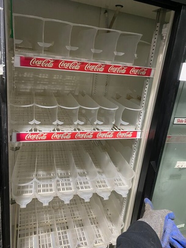 True Commercial 2 Door Reach In Refrigerator Merchandiser! With View Through Sliding Doors! With Poly Drink Racks! Model: GDM37 SN: 2782180 115V 60HZ 1 Phase! Working When Removed! - Image 5 of 11