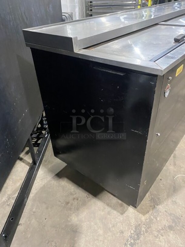 Migali Commercial Bar Back Beer Bottle Cooler! With 3 Sliding Stainless Steel Top Doors! Model: HBC95 SN: 2009020157 115V 1 Phase - Image 2 of 8