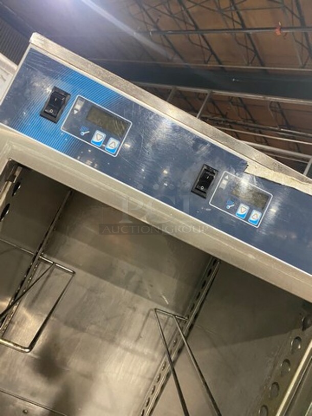 Alto Shaam Commercial Split Door Heated Holding Cabinet/ Food Warmer! All Stainless Steel! On Casters! WORKING WHEN REMOVED! Model: 1200UP SN: 1809890000 208/240V 60HZ 1 Phase - Image 7 of 9