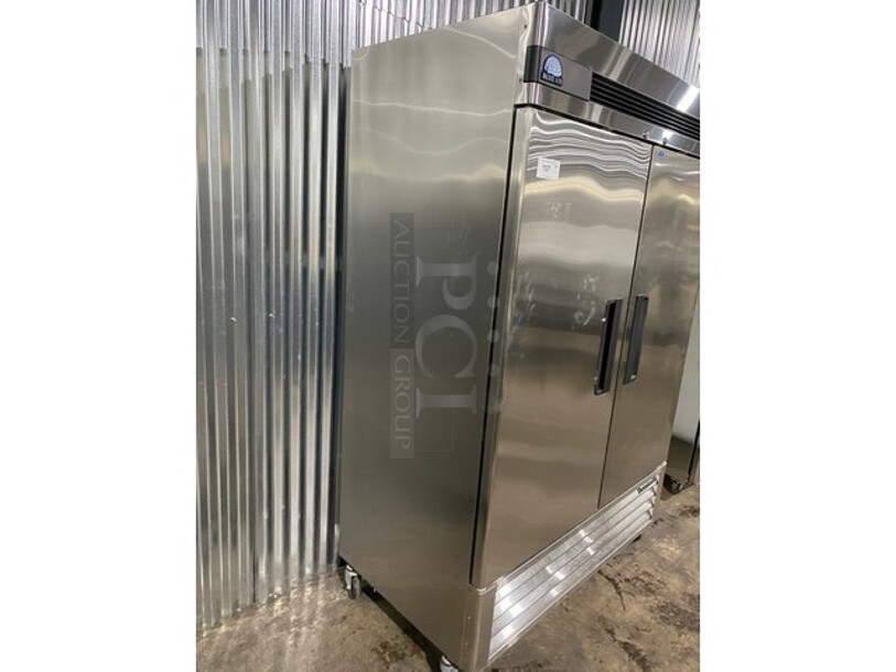 Blue Air Commercial 2 Door Reach In Freezer! All Stainless Steel! On Casters! Model: BASF2 SN: LTF2N040001 115V 60HZ 1 Phase - Image 2 of 10