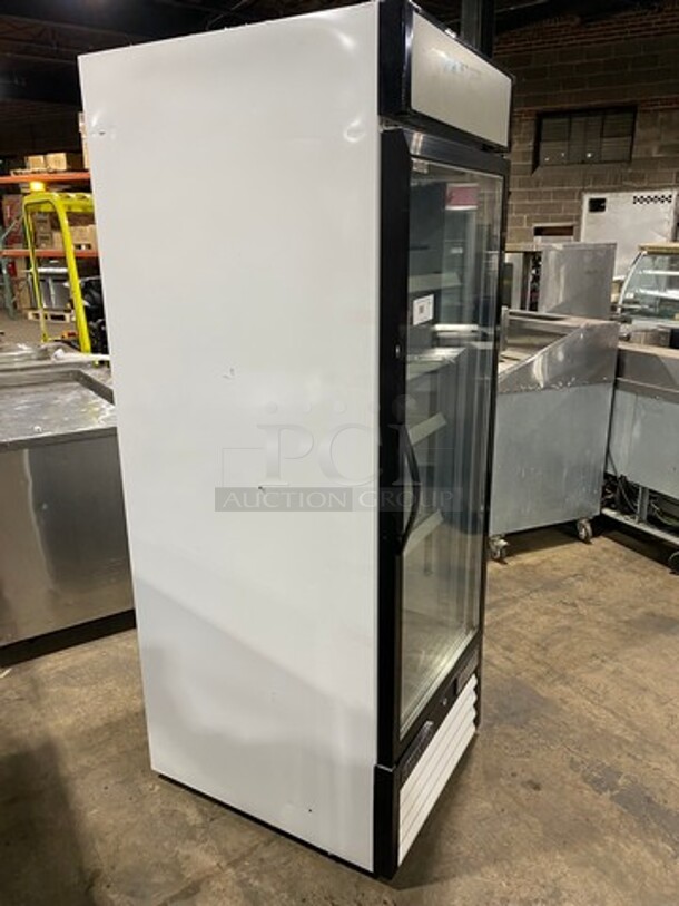 Maxx Cold Commercial Single Door Reach In Freezer Merchandiser! With View Through Doors! With Poly Racks! Model: MXM123F SN: 440128 115V 60HZ 1 Phase - Image 2 of 8