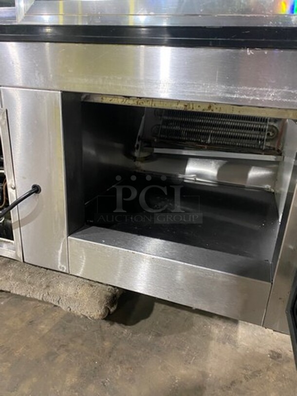 2016 Leader Commercial Refrigerated Deli Display Case Merchandiser! With Slanted Front Glass! With Sliding Rear Access Glass Doors! All Stainless Steel! Model: HDL48SC SN: PZ03S2107 115V 60HZ 1 Phase - Image 8 of 9