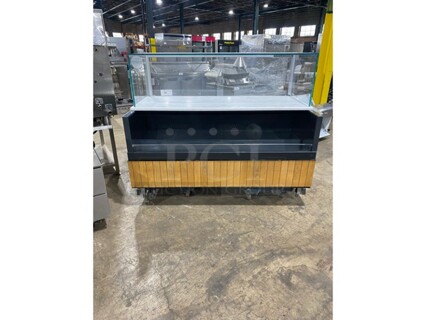 Wow! Structural Concepts Starbucks Style Refrigerated Open Grab-N-Go Display Case With Glass Enclosed Merchandiser Showcase On Top! Model SBZ665DR! 220V 1 Phase!
