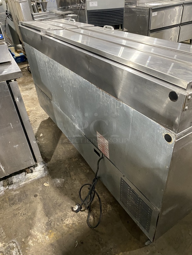 SILVER KING 5 Drawer Pizza Prep Table! All Stainless Steel! On Casters! Model SKPZ72D Serial 8BEG166062B 115V/60Hz - Image 3 of 8