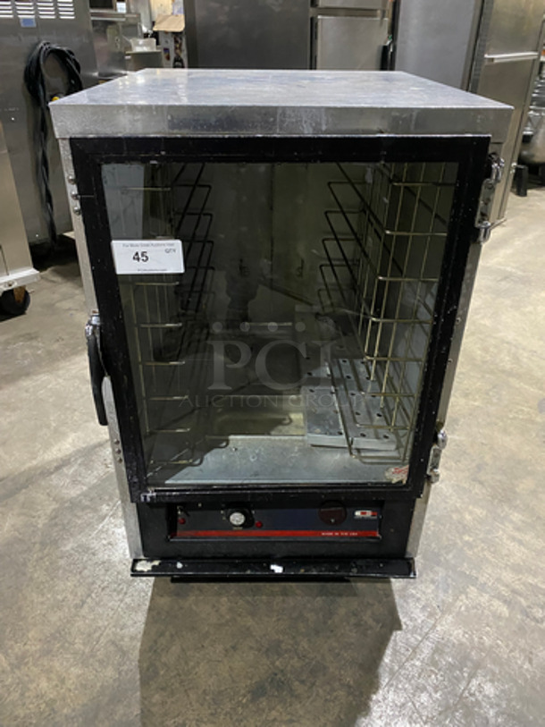 Carter Hoffmann Commercial Heated Holding Cabinet! Single View Through Door! Stainless Steel Body! On Casters!