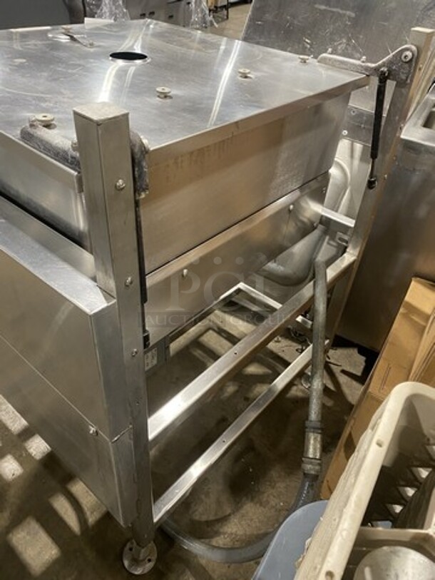 Market Forge All Stainless Steel Electric Powered Tilted Braising Pan/Skillet! Serial 209041! 208V! On Legs!  - Image 4 of 10