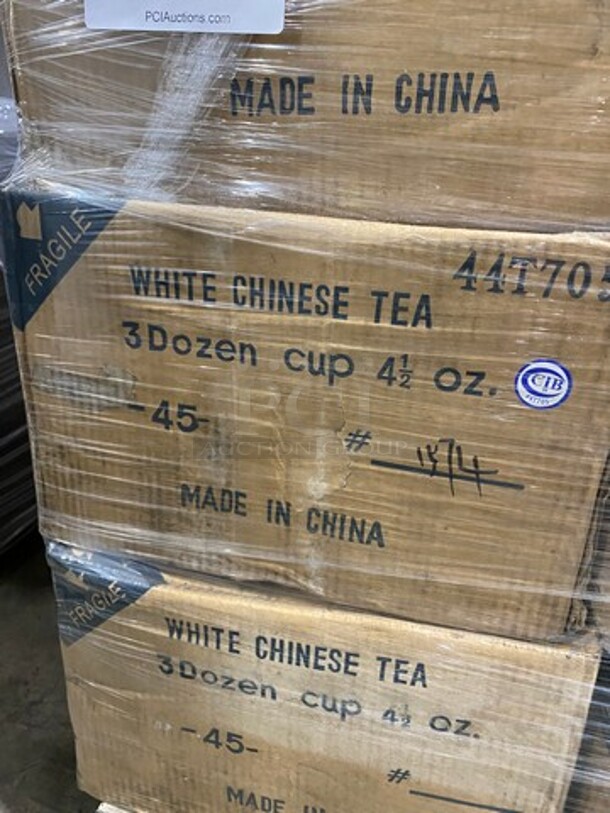 GREAT! ALL ONE MONEY! MISCELLANEOUS! Pallet Includes White Chinese Teacups, Stemmed Glasses And More! - Image 2 of 12