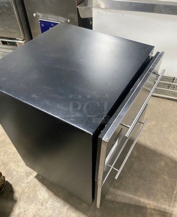 NICE! Perlick All Stainless Steel 2 Drawer Lowboy/Worktop Cooler! On Legs! - Image 11 of 11
