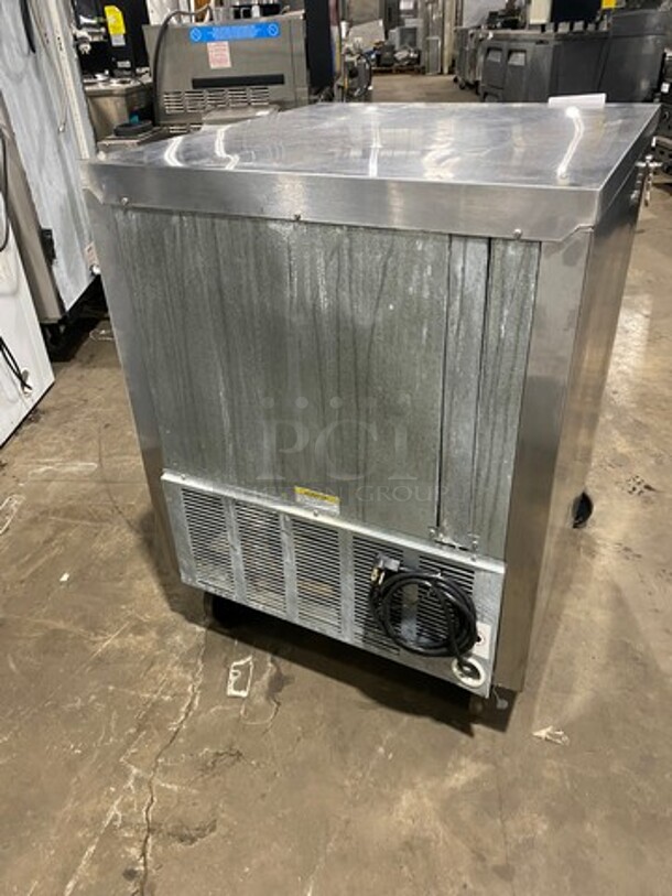 Beverage Air Commercial Single Door Lowboy/Worktop Freezer! All Stainless Steel! On Casters! Model: WTF27A SN: 10502225 115V 60HZ 1 Phase - Image 4 of 7