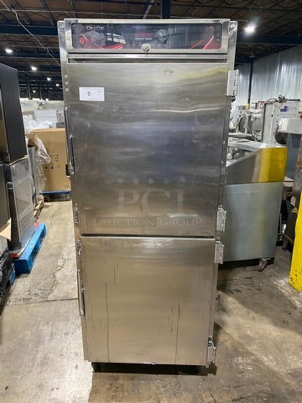 Cres Cor Commercial Electric Powered Split Door Roast-N-Hold Oven! All Stainless Steel! On Casters! Model: RO151FUA12DE4803Z SN: JBIJ0005151622 480V 60HZ 3 Phase - Image 1 of 9