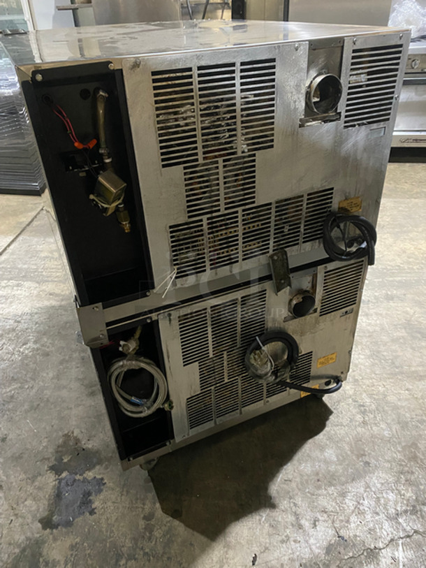 Panimatic Commercial Double Deck Bread Baking Oven! Electric Powered! With View Through Doors! Metal Bread Racks! Stainless Steel Body! On Casters! 2x Your Bid Makes One Unit! Model: F44666 SN: 39 208V - Image 3 of 11