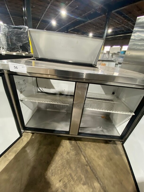 COOL! True Commercial Refrigerated Sandwich Prep Table! With 2 Door Underneath Storage Space! All Stainless Steel! On Casters! Model: TSSU4808 SN:4940880 115V 1PH - Image 5 of 9