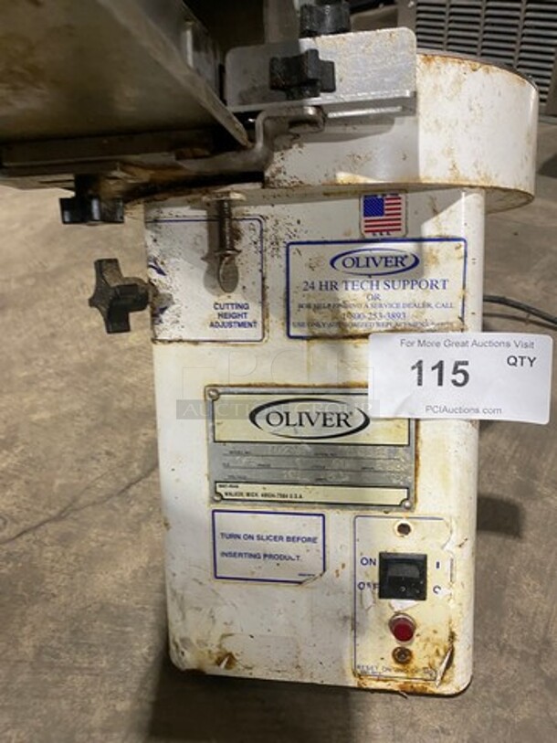 Oliver Commercial Countertop Bagel/Bun Slicer! All Stainless Steel! Model: 702N SN: 195981 115V 60HZ 1 Phase - Image 5 of 7