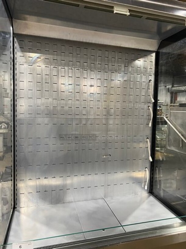 SWEET! Commercial Refrigerated Open Grab-N-Go Case Merchandiser! With View Through Sides! With Front Cover! All Stainless Steel! - Image 5 of 8