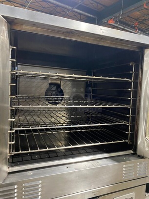 (x2) Great! US Range/Garland Commercial Natural Gas Powered Double Stacked Convection! Summit Series! With View Through Doors! With Metal Racks! Model SUMG100 Serial 1609100102756! On Legs! 2 X Your Bid Makes One Unit! - Image 5 of 12
